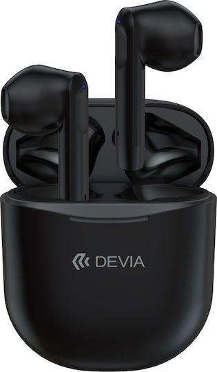 Devia Joy A10 Earbud Bluetooth Handsfree Earphones with Charging Case Black