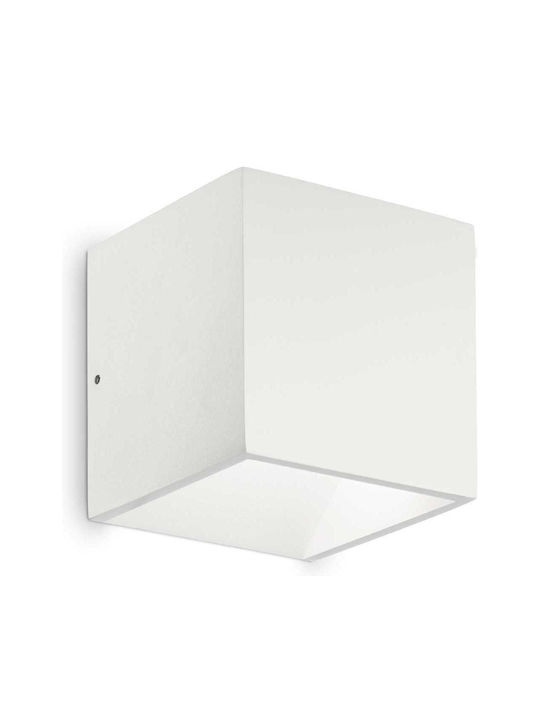 Ideal Lux Wall-Mounted Outdoor Spot Light LED IP44 8.5W with Warm White Light Double Beam 10x10x10εκ.