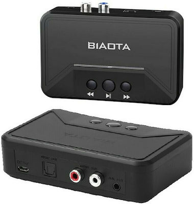 BT300 Bluetooth 5.0 Receiver με θύρες εξόδου RCA / Optical / 3.5mm Jack