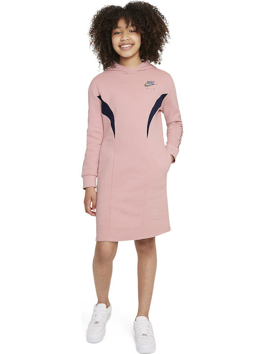 Nike Air Kinderkleid Langärmelig Rosa