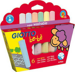 Giotto Set 6 Colored Chalk Be-Be