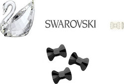 Swarovski Φιογκάκι Strass für Nägel in Schwarz Farbe 3Stück