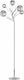 Wofi Floor Lamp H177xW54cm. with Socket for Bulb G9 Silver