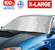 Race Axion Car Exterior Sun Shade X-Large Tinted SIlver 147x108cm