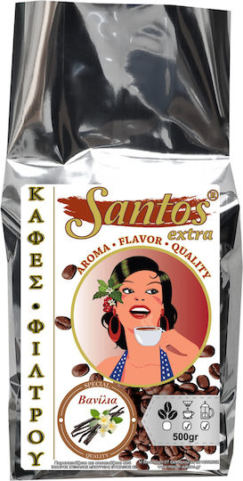 Santos Extra Filter Coffee Aromatic Vanilla Vanilla Ground 500gr