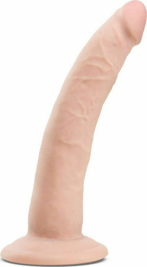 Dr. Skin Glide Self Lubricating Ρεαλιστικό Dildo με Βεντούζα Vanilla 19cm
