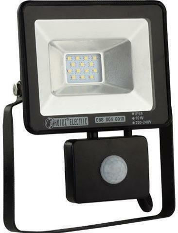 Horoz Electric Proiector LED Etanș 10W Alb Rece 6400K cu Senzor de Mișcare IP65