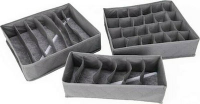 Next Fabric Drawer Organizer for Underwear in Gray Color 3pcs