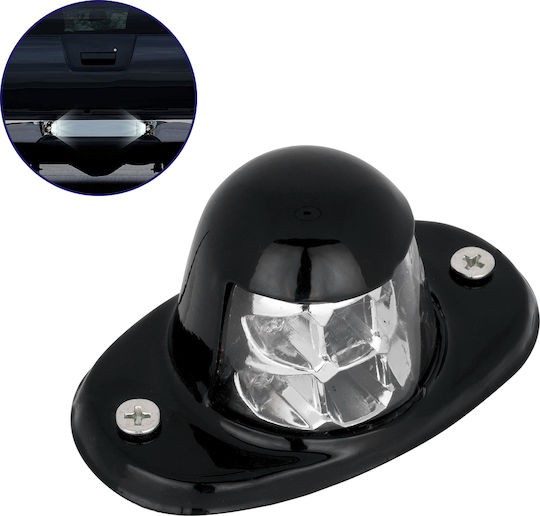 GloboStar Kennzeichenbeleuchtungen LED 3W 12V Universell 6000K Kaltweiß 1Stück