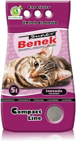 Certech Certech Super Benek Compact Άμμος Γάτας Μπετονίτης με Άρωμα Λεβάντα 5lt