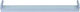 Evivak Lighting Batten with 2 Slots for LED Lamps T8 60cm
