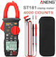 Aneng Clamp Meter Digital 400A AC with Test Leads ST181
