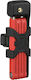 Abus Bordo Lite 6055K/85 RD SH Bicycle Folding Lock with Key Red