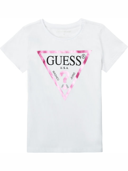 Guess Tricou pentru copii Alb