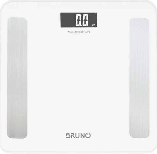 Bruno Smart Bathroom Scale with Body Fat Counter & Bluetooth White BRN-0058