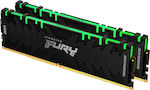 Kingston Fury Renegade RGB 16GB DDR4 RAM with 2 Modules (2x8GB) and 3600 Speed for Desktop