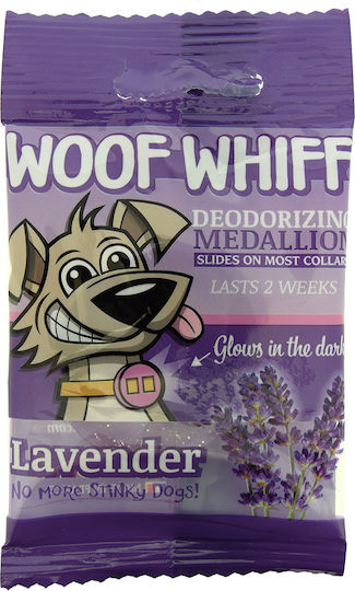 Woof Whiff Αποσμητικό Μενταγιόν για Περιλαίμιο Σκύλου με Λεβάντα
