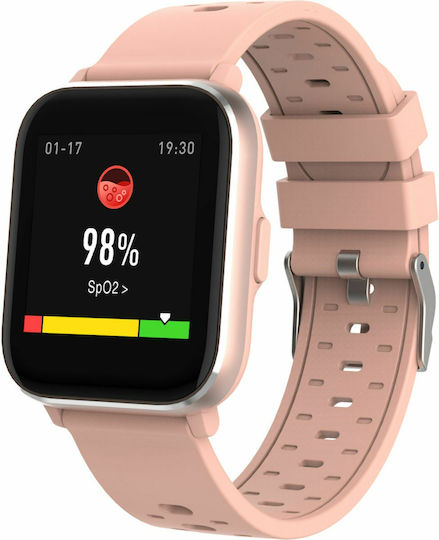 Denver SW-164 Smartwatch με Παλμογράφο (Ροζ Χρυσό)