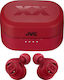 JVC HA-XC50T In-ear Bluetooth Handsfree Căști cu Carcasă de Încărcare Roșu