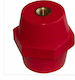 Elvhx Insulator Industrial Type Hexagonal Insulator 50mm M10 Red 19574