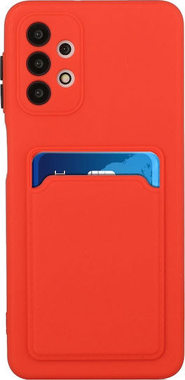 Card Задна корица Силикон Червен (Galaxy S21 Ultra 5G)