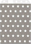 Paper gift bag grey stars Meyco 34834