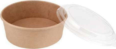 Set 50 Paper Bowl with Capacity 750ml Brown