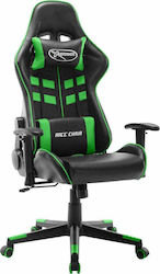 vidaXL 20505 Gaming Chair with Adjustable Arms Black / Green