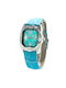 Chronotech Watch with Turquoise Leather Strap