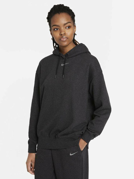 Nike Sportswear Collection Essentials Γυναικείο Φούτερ με Κουκούλα Μαύρο