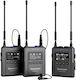 Saramonic UwMic9S Kit 2 (TX+TX+RX) Set Kabelloses Δυναμικό Mikrofon Fliegen, Gürtel Journalistisch