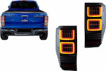 Auto Gs Πίσω Φανάρια LED για Ford Ranger 12-18 Bar Dynamic Φιμέ Full Led 2τμχ