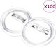 vidaXL Safety Pins Acrylic Buttons 37 mm 100 pcs 100pcs