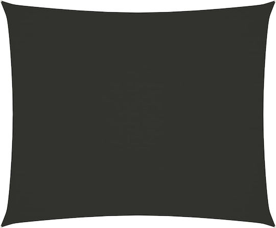 vidaXL Rechteckig Sonnensegel Gray Mit Hoop & mit PU-Beschichtung 2.5x3.5m Rechteck aus Oxford-Gewebe
