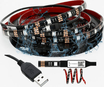 LED Strip Power Supply USB (5V) RGB Length 2m with Power Supply SMD5050