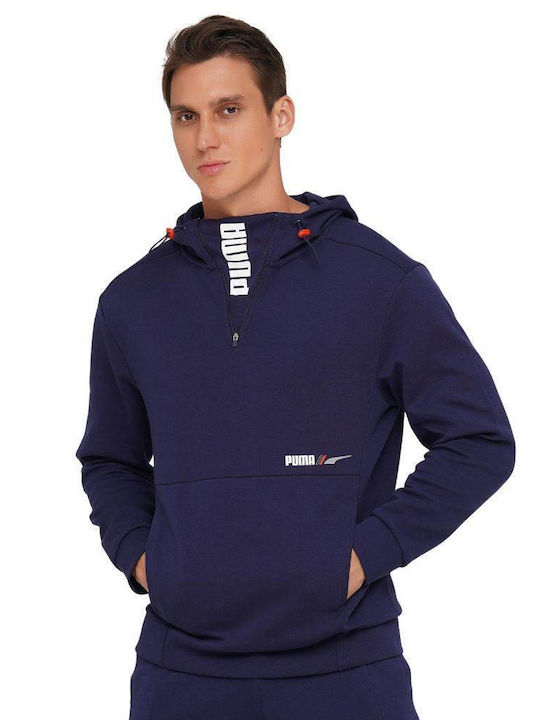 Puma Radical Men's Sweatshirt with Hood and Pockets Navy