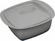 Karvounis Porcelain Square Heat-Resistant Cookware with Lid 40x40cm