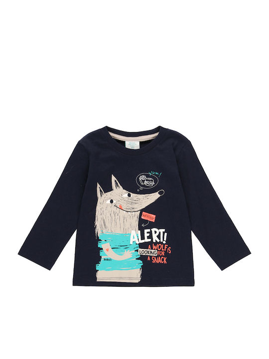 Boboli Kids' Blouse Long Sleeve Blue