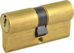 Cisa Lock Cylinder Security 70mm (30-40) with 3 Keys Gold