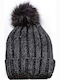 Verde 12-232 Ribbed Beanie Cap Black