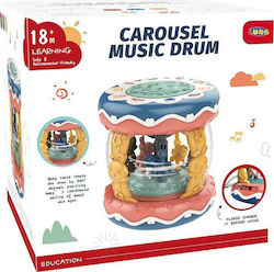 Luna Instrument Muzical Carusel Music Drum cu Muzică și Lumină pentru 18++ Luni