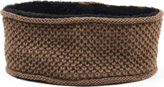 Frauen Stirnband Gestrickt in Braun Farbe