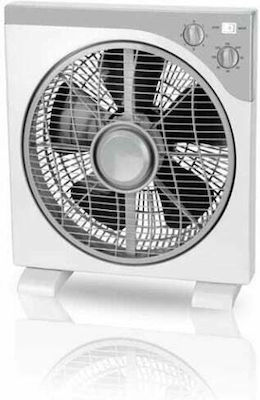 Lineme Ventilator Box Fan 40W Diametru 30cm Alb/Gri