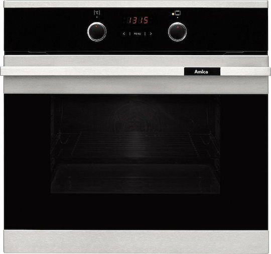 Amica EB6521 Fusion Φούρνος άνω Πάγκου 65lt Π59.5εκ. Μαύρος