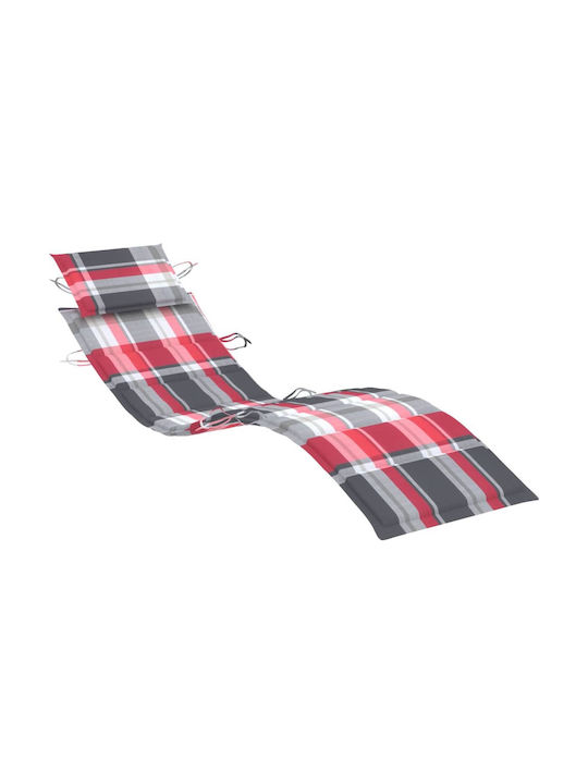 vidaXL Sun Lounger Cushion Red 186x58cm.