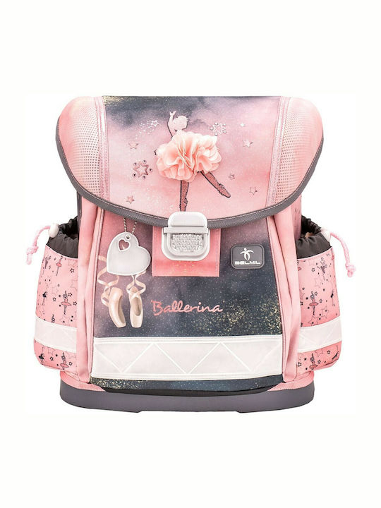 Belmil Ballerina Black Pink School Bag Backpack Elementary, Elementary in Pink color 19lt