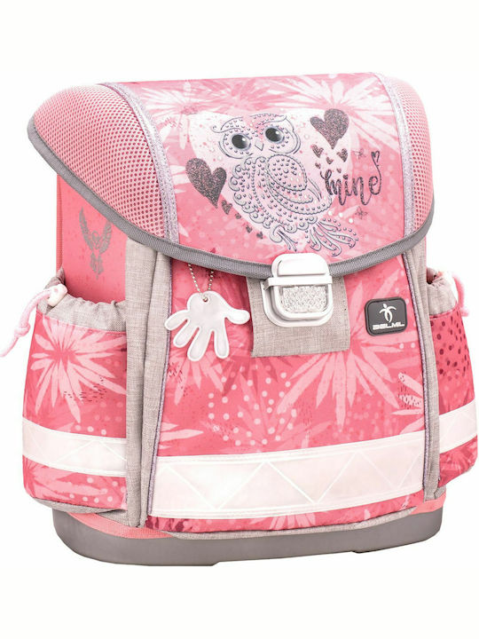 Belmil Owl Silver 403-13 Schulranzen Rucksack Grundschule, Grundschule in Rosa Farbe