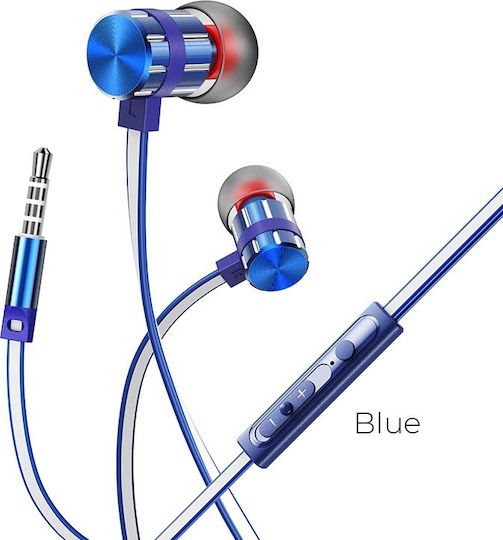Borofone BM48 In-ear Handsfree με Βύσμα 3.5mm Μπλε