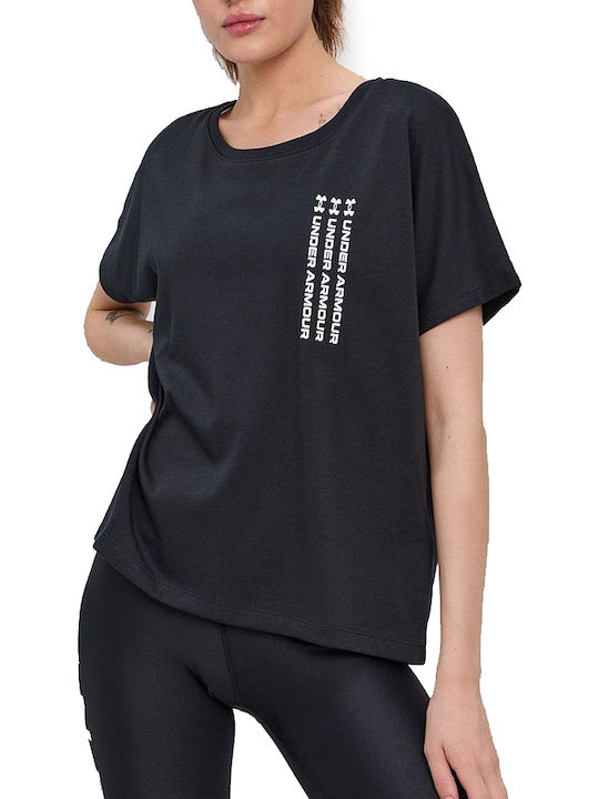 Under Armour Live Repeat Graphic Women's Athletic T-shirt Black