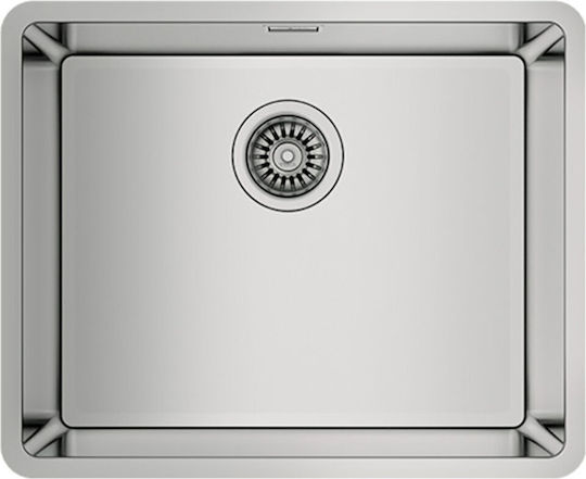 Teka Be Linea RS15 50.40 Υποκαθήμενος Inox Σατινέ Μ54xΠ44cm Ασημί